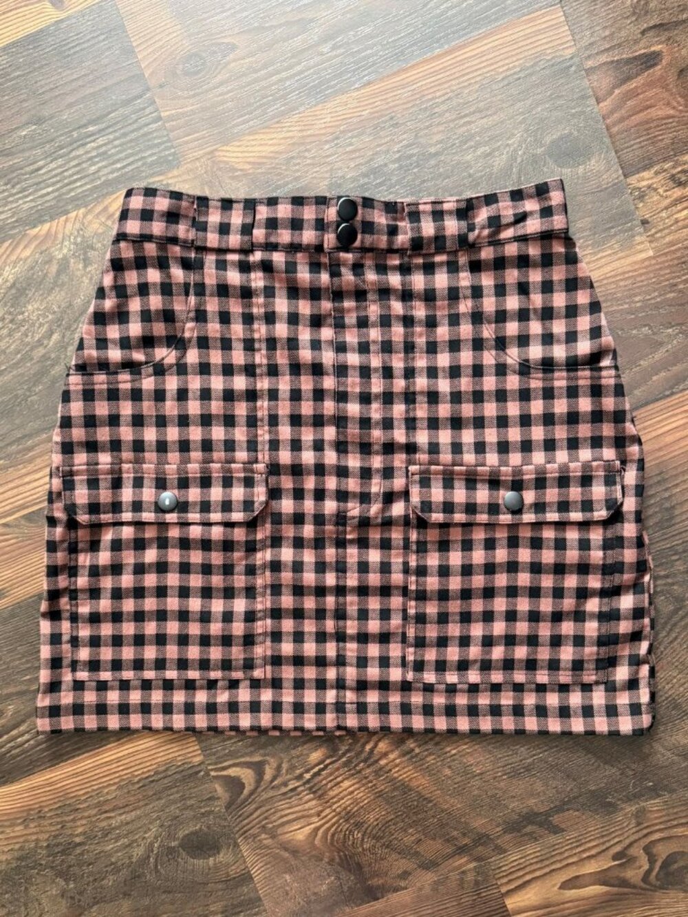 Urban Outfitters Avril Plaid Utility Mini Skirt